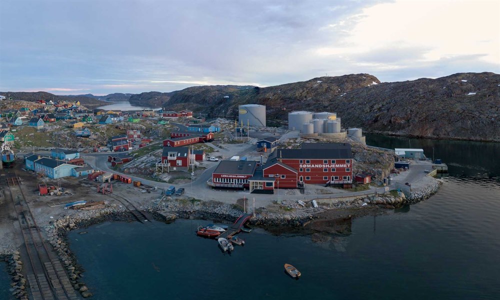 Hotel Søma Aasiaat översikt. Foto.