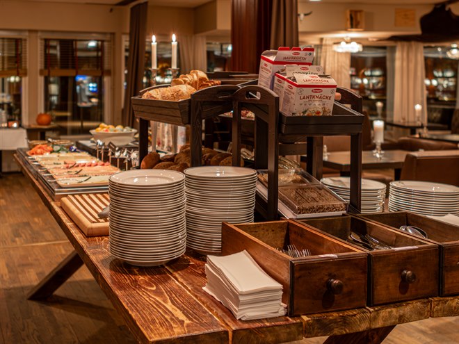 Morgenbuffet. Billede.