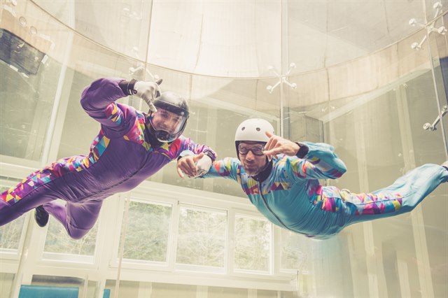 Indoor skydiving