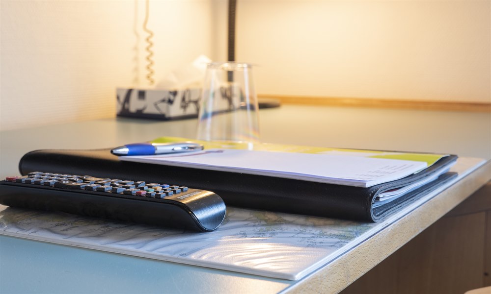 Skrivbord Dubbelrum. Foto.