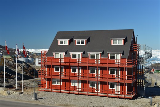 Hotel Søma Ilulissat oversikt. Bilde.