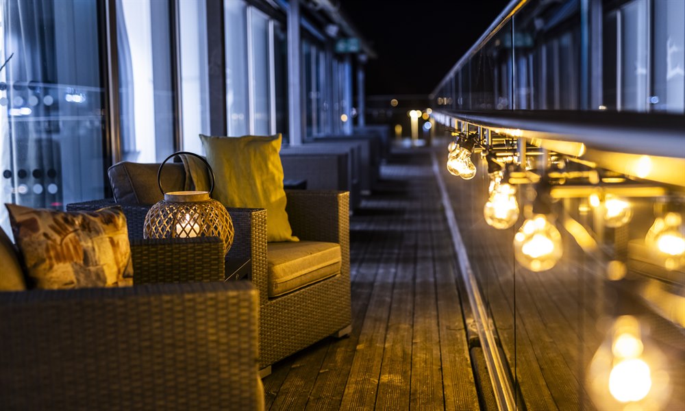 Bar cafeteria och spa. Foto.