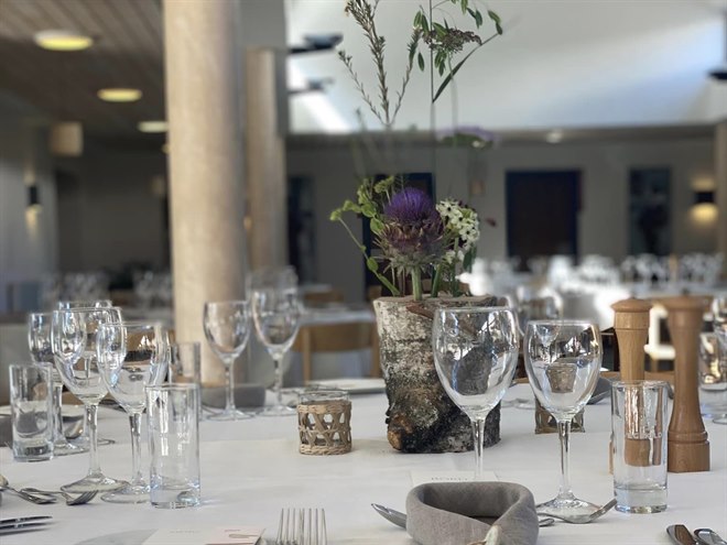 Konferanse Kysthotellet restaurant. Bilde.