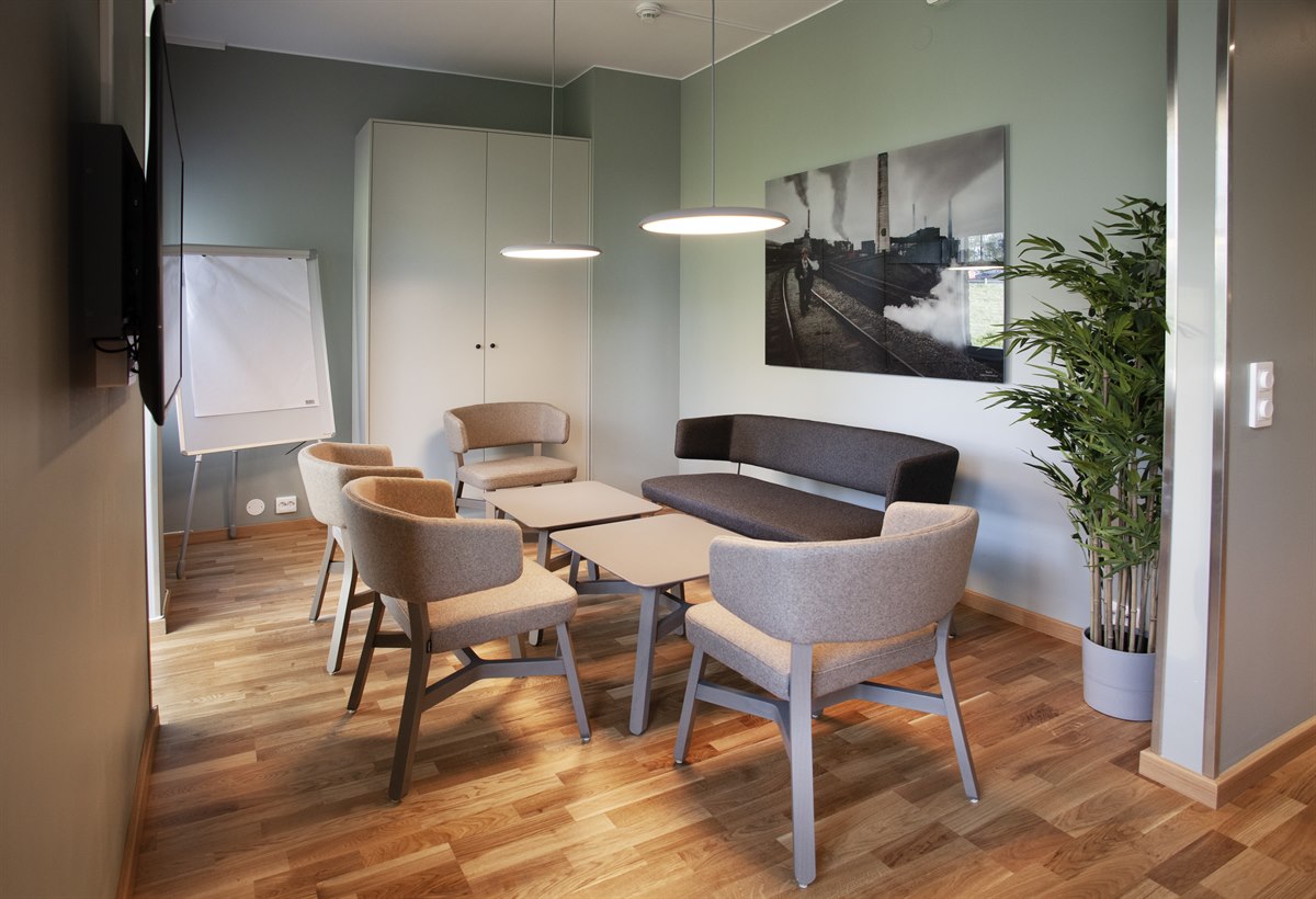 Fint konferanserom studiohotellet Kista. Bilde.