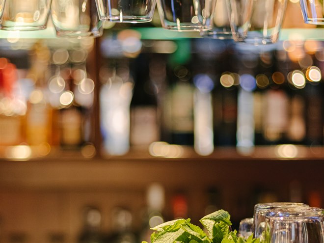 Mad og drikke. Billede.