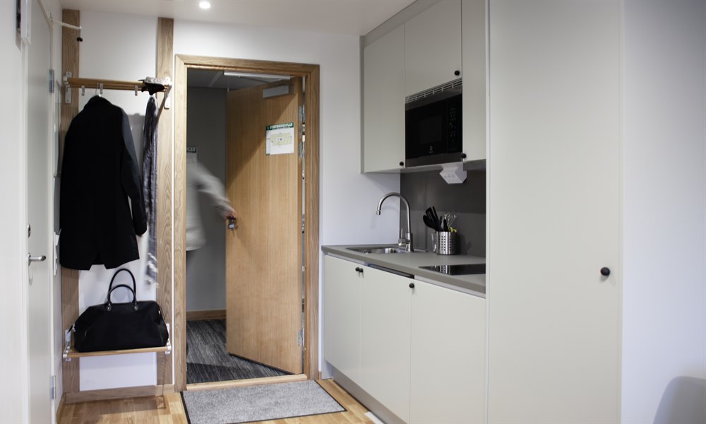 Studio B leilighet på Kista. Bilde.