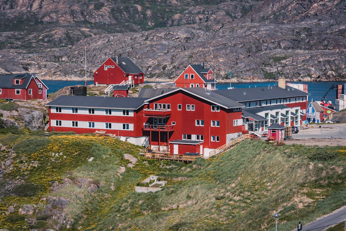 Hotel Søma Sisimiut översikt. Foto.
