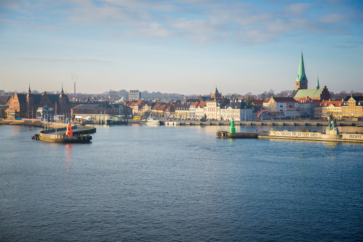 The ferry terminal in Elsinore. Image.