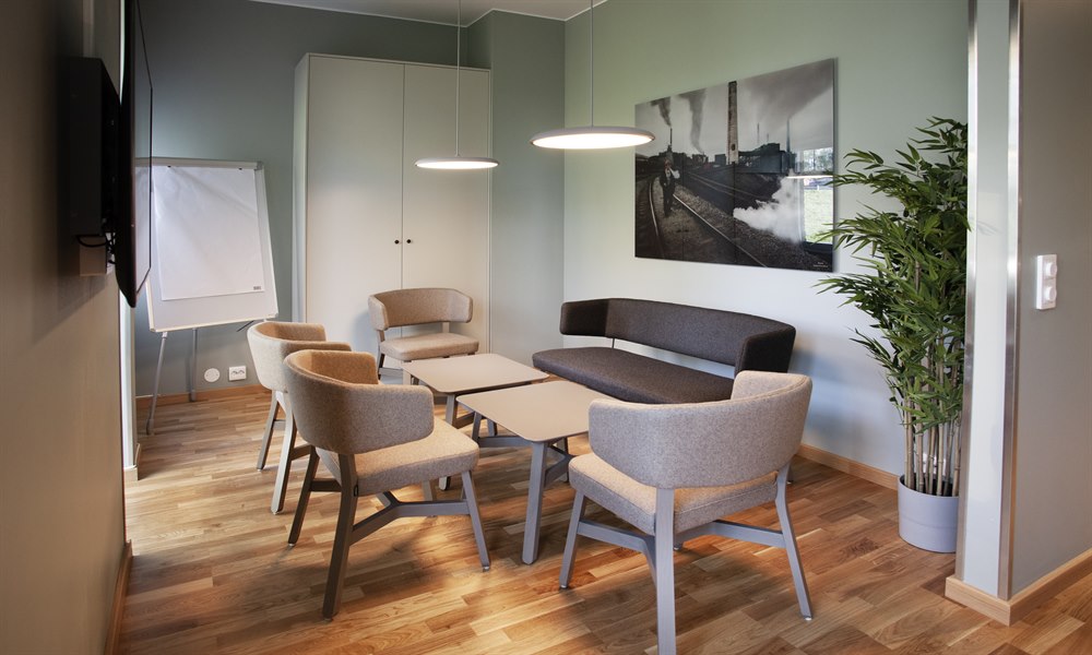 Fint konferanserom studiohotellet Kista. Bilde.