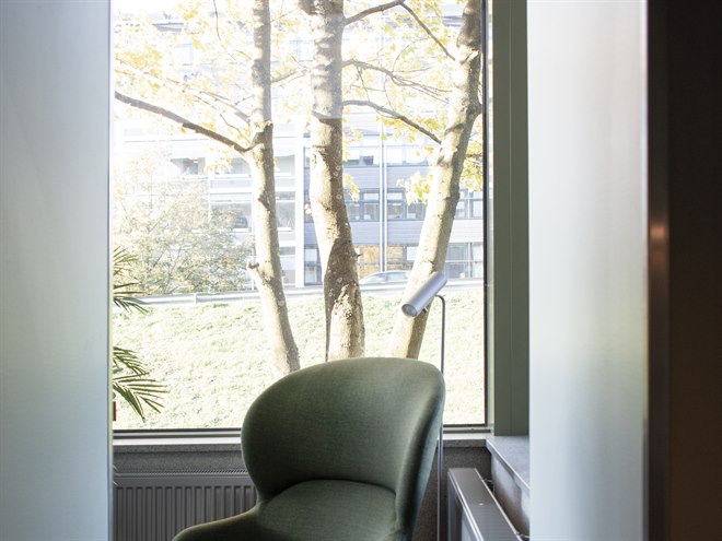 Konferanserom studiohotellet Kista. Bilde.