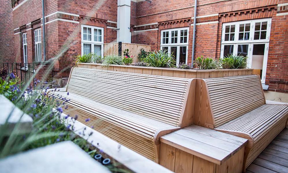 Tagterrasse First Hotel Grand