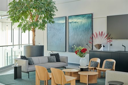 Receptionsområde og lobby
