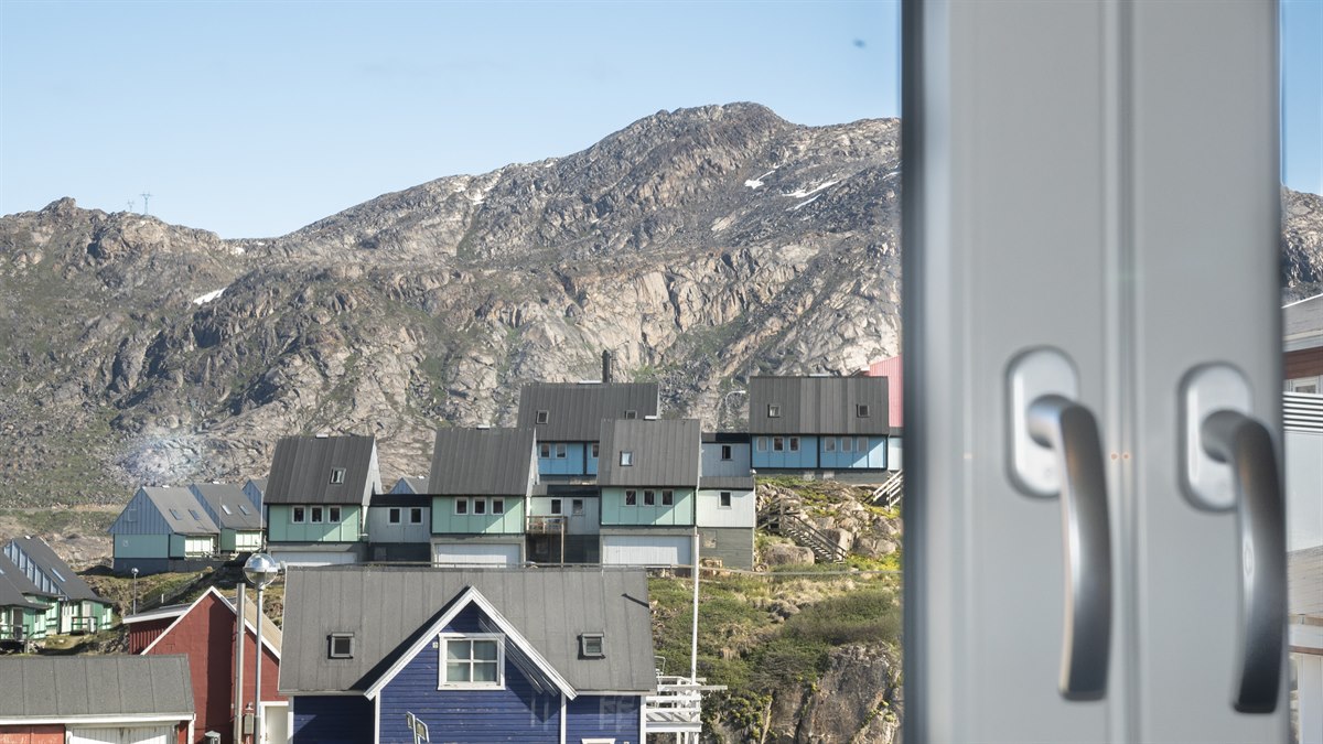 Fin utsikt från dubbelrum. Foto.