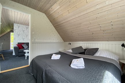 Suite with grey furniture. Photo.
