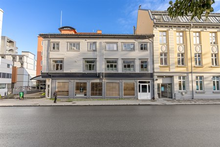 Hotellet set udefra.
