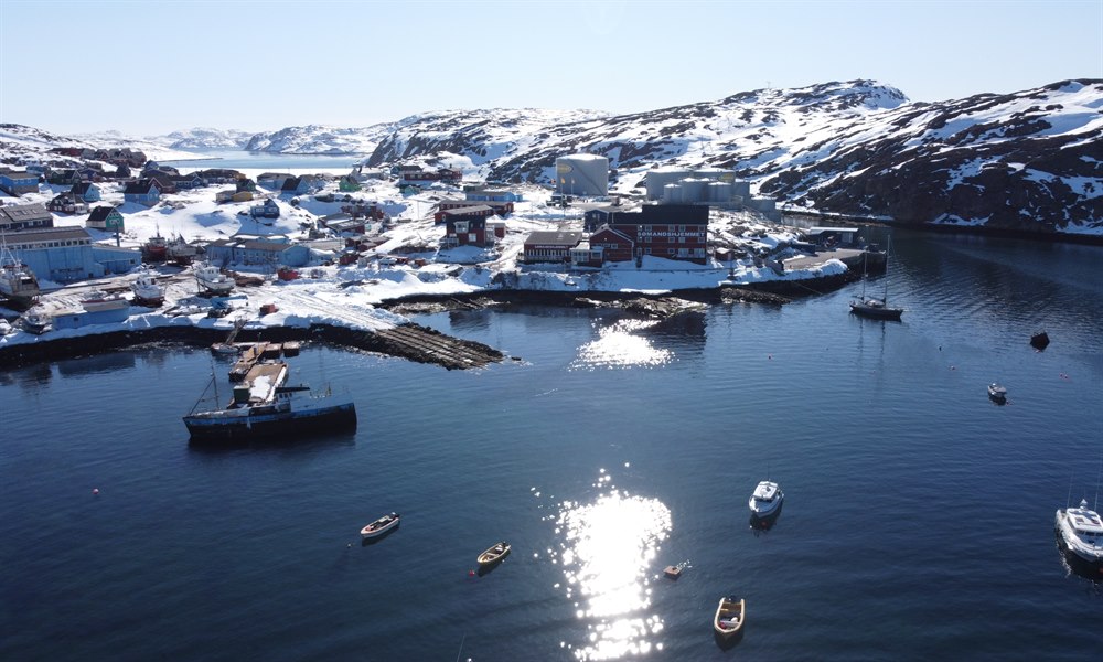 Utsikt Lägenhet Hotel Søma Aasiaat. Bild.