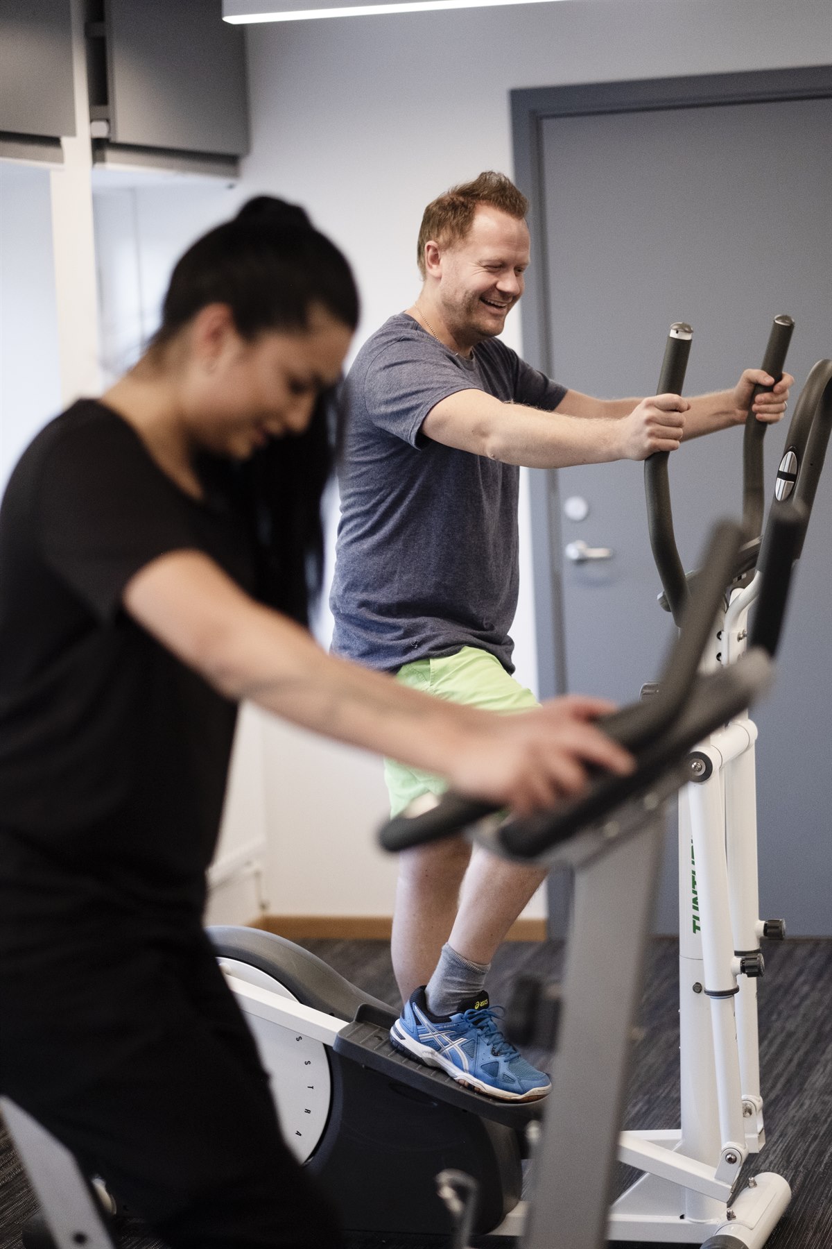 Treningsstudio the studio hotel Kista. Bilde.