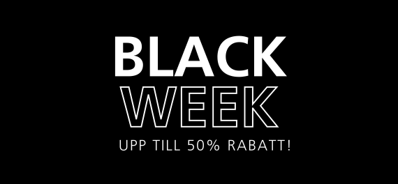 Black Week upp till 50 % rabatt! Grafik.