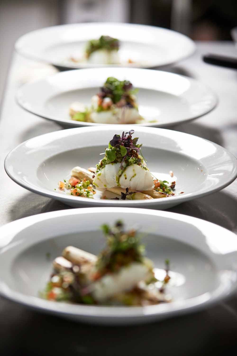 Läcker fiskrätt Kysthotellet restaurang. Foto.