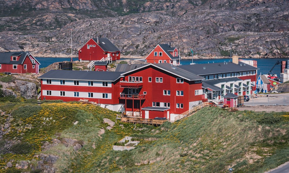 Hotel Søma Sisimiut översikt. Foto.