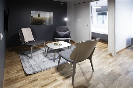 Studio D apartment the studio hotel Kista. Photo.