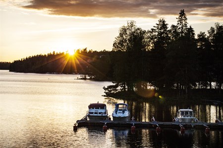 Dawn over Dalsland canal