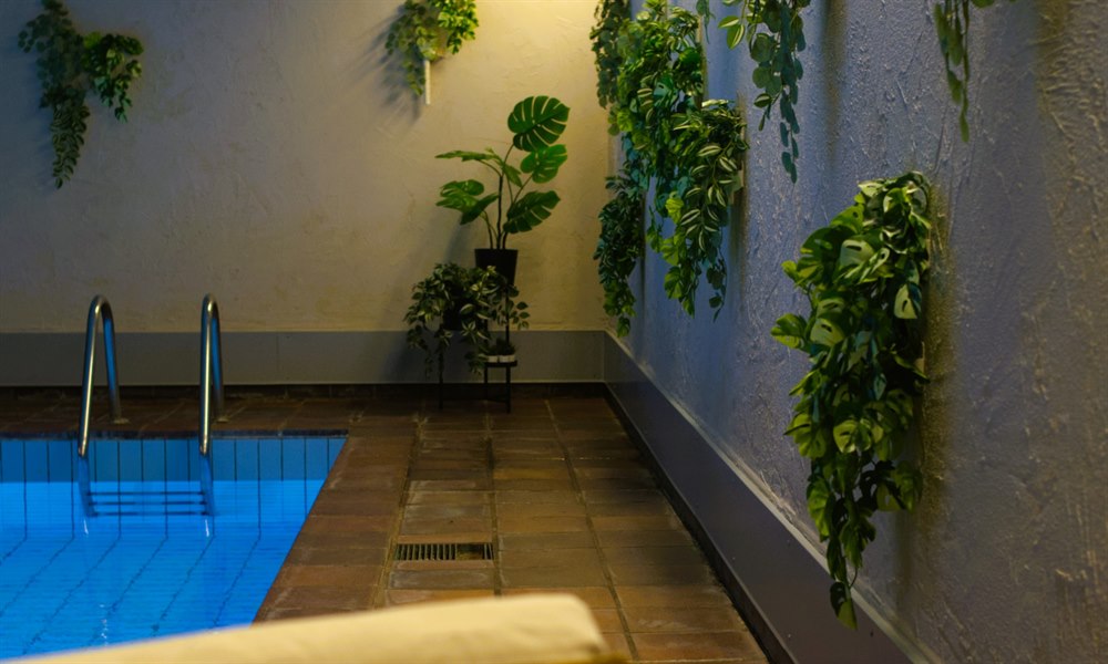 Pool och relaxavdelning