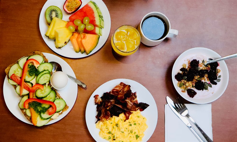 breakfast at the hotel