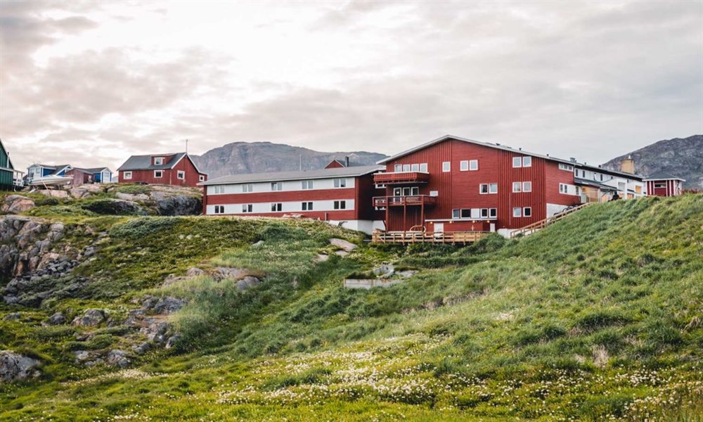 Hotel Søma Sisimiut översikt. Foto.