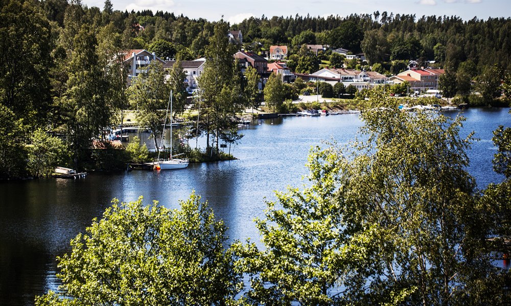 utsikt over vannet Dalsland kanal
