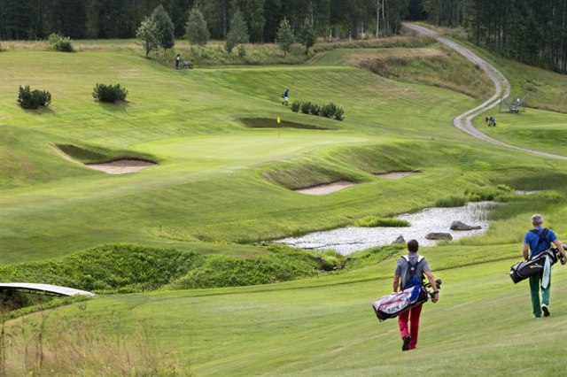 Golfbane på Umeå Sörfors Golfklubb.