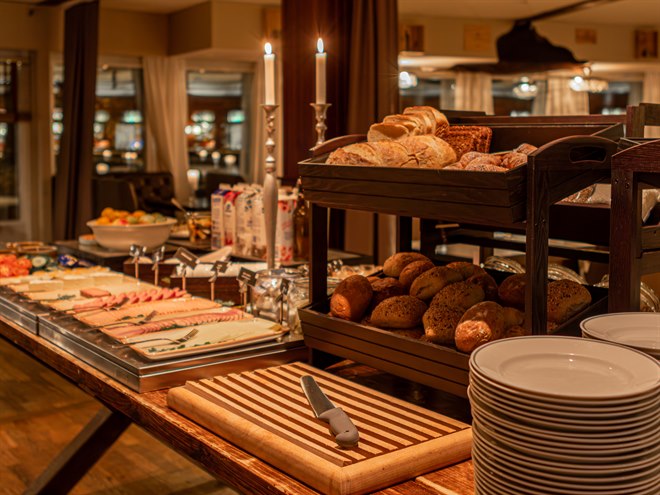 Morgenbuffet. Billede.