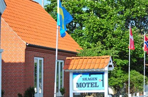 Oversigt over Skagen Motel. Bilde.
