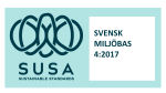 SUSA Svensk Miljöbas. Logo.