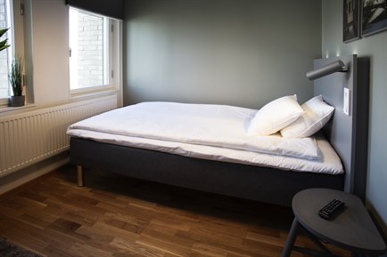 Hotel large room the studio hotel Kista. Photo.