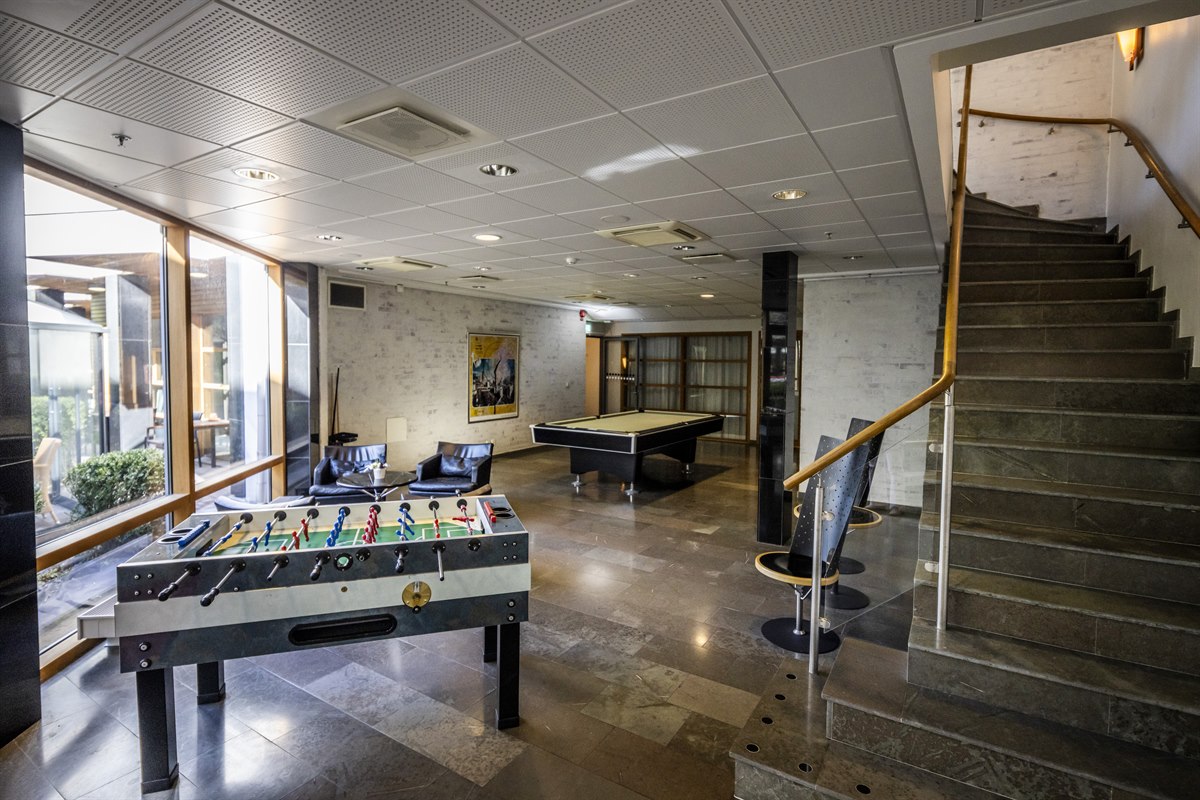 Bida och aktivitetsrum. Foto.