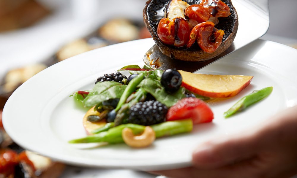 Utsökt mat Kysthotellet restaurang. Foto.