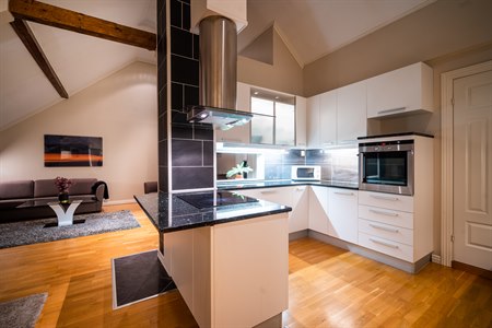3-Bedroom Deluxe Apartment (bathtub, high ceiling).billede.
