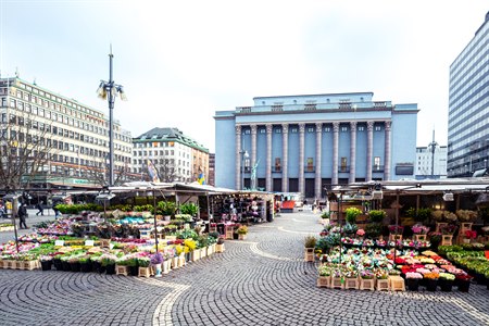 Hötorget square in Stockholm. Image.