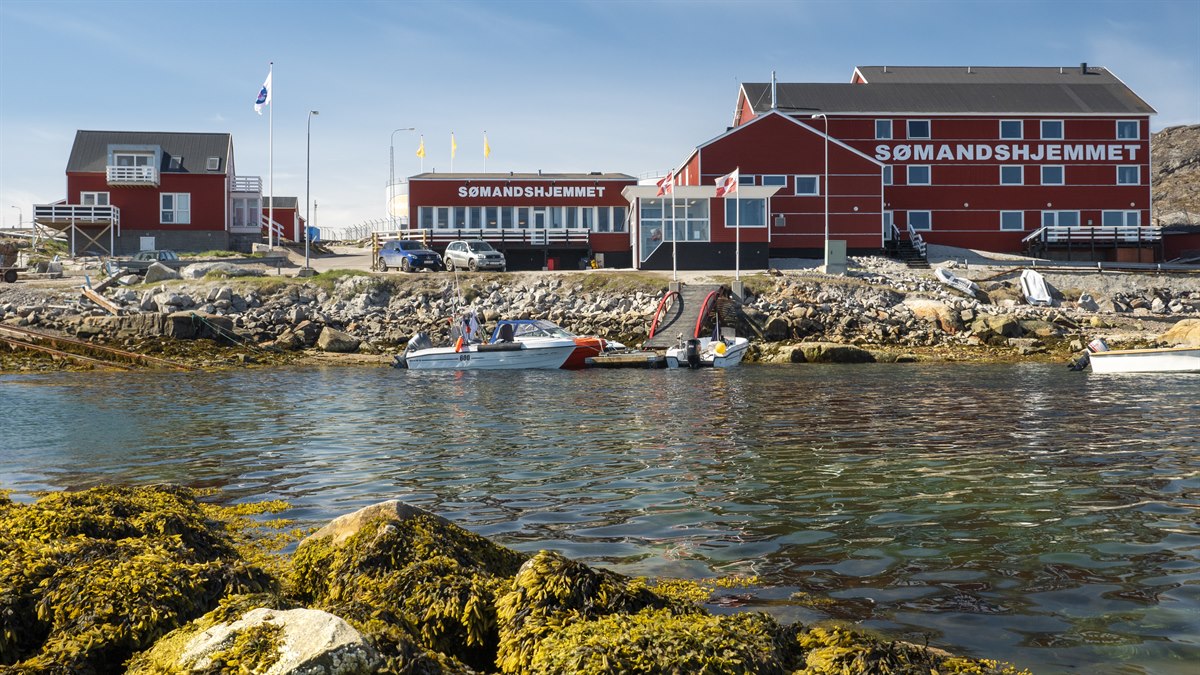 Hotel Søma Aasiaat översikt. Foto.