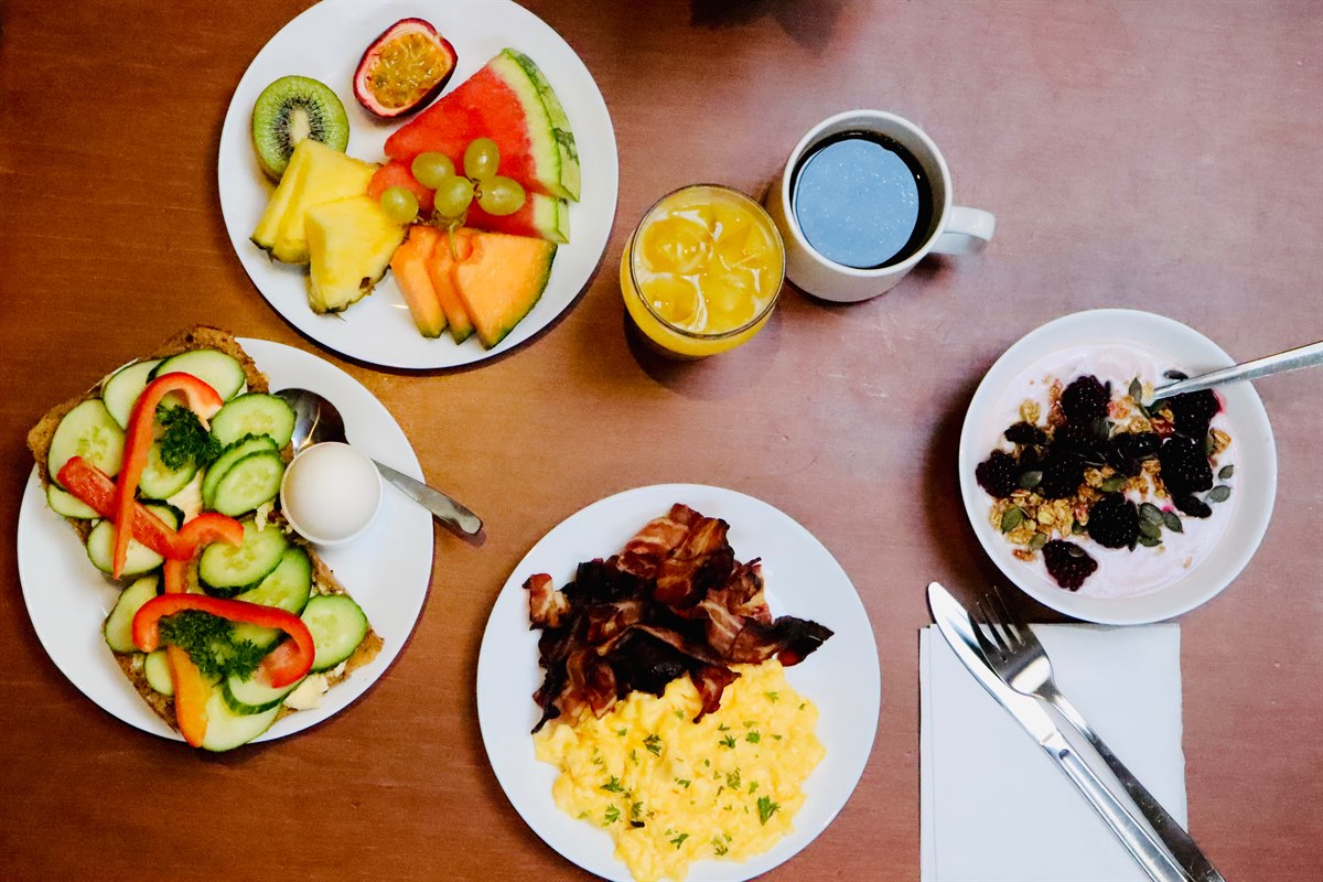 breakfast at the hotel