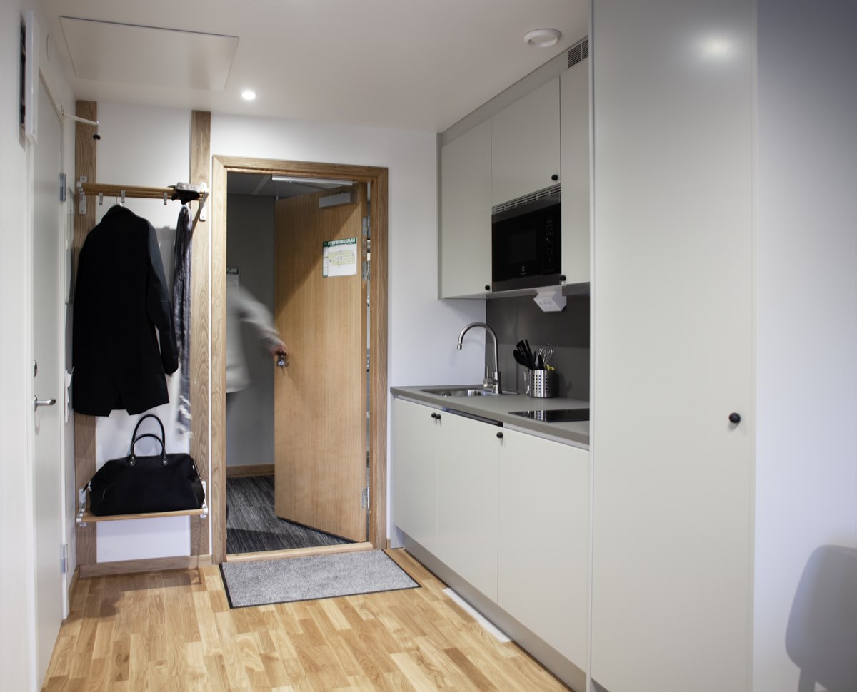 Studio B leilighet på Kista. Bilde.