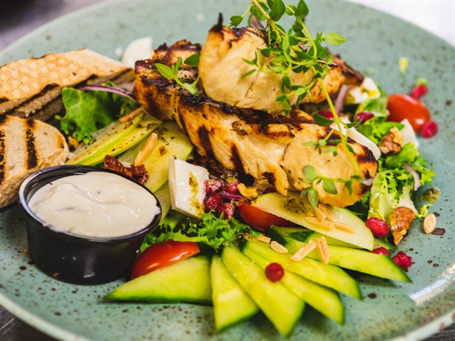 Mad og drikke. Billede.