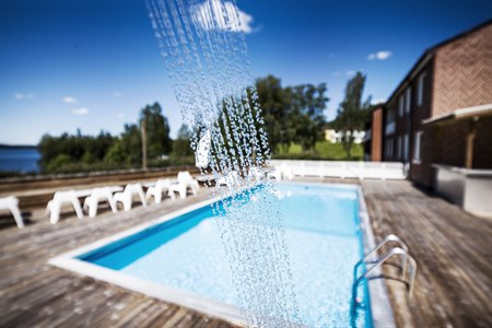 The pool at the hotel