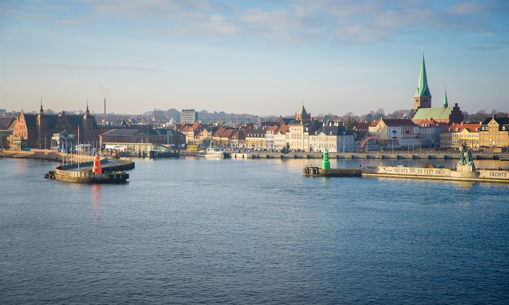 The ferry terminal in Elsinore. Image.