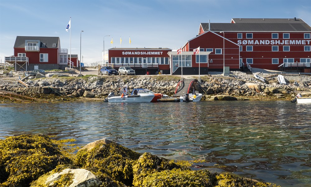 Hotel Søma Aasiaat översikt. Foto.
