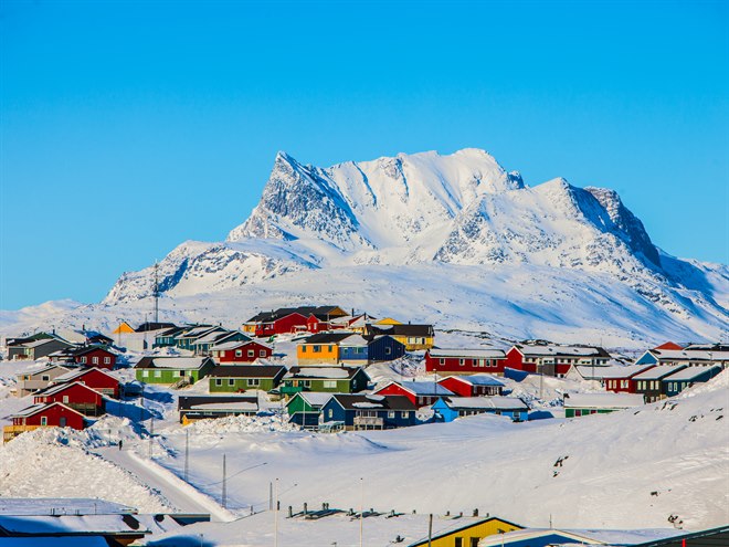 Nuuk and Sermitsiaq. Image.