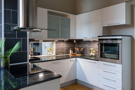 3-Bedroom Deluxe Apartment (bathtub, high ceiling).billede.