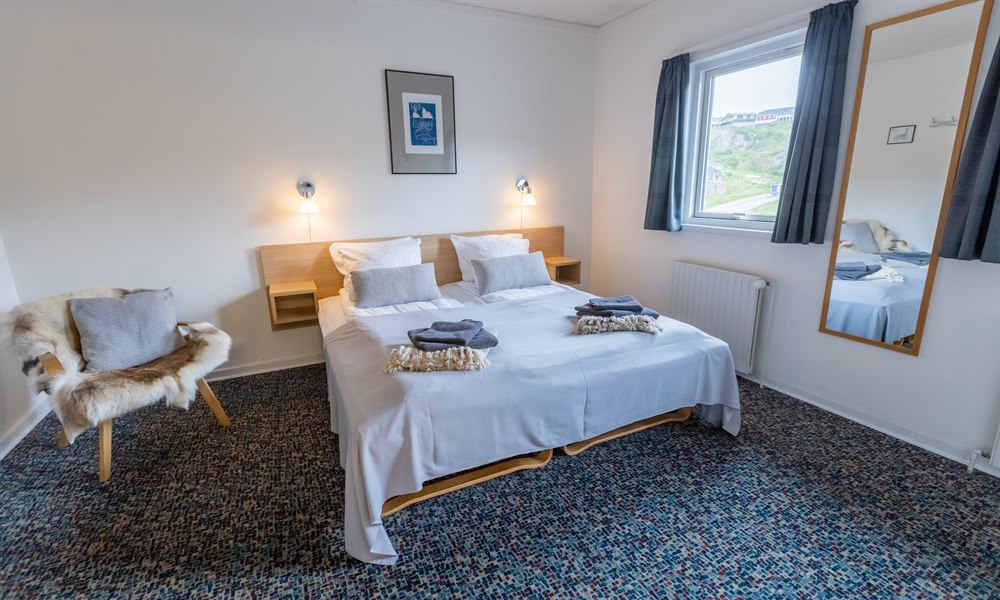 Hotellrum SOMA Sisimiut. Bild.