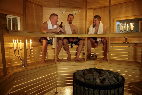 Cabin sauna. Photo.